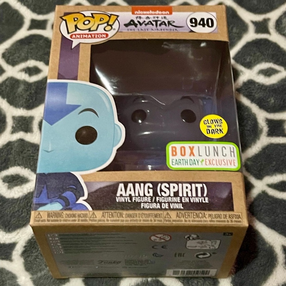 Funko Pop! Aang ( Spirt ) GLOW IN THE DARK #940 Nickelodeon Avatar ! Box Lunch